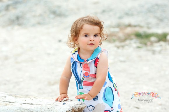 детска фото сесия на плажа